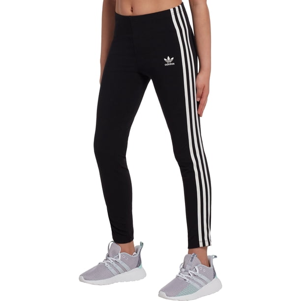adidas leggings 3 stripes navy