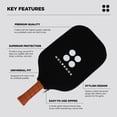 thumbnail image 4 of Holbrook Pickleball Paddle Cover | Protective Paddle Case | Universal Fit | Black, 4 of 6