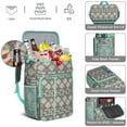 thumbnail image 5 of Bohemian Insulated Cooler Backpack – Waterproof Lunch Backpack with Double Compartments, Artistic Tribal Patterns for Office, BBQs, Travel & Outdoor Use, 5 of 6