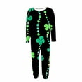 thumbnail image 5 of Levmjia Womens Pajama 2 Piece Set Casual Long Sleeve Tops Pants Plus Size St. Patrick Printed Outfit Soft Polyester Sleepwear Home Wear Comfort, 5 of 6