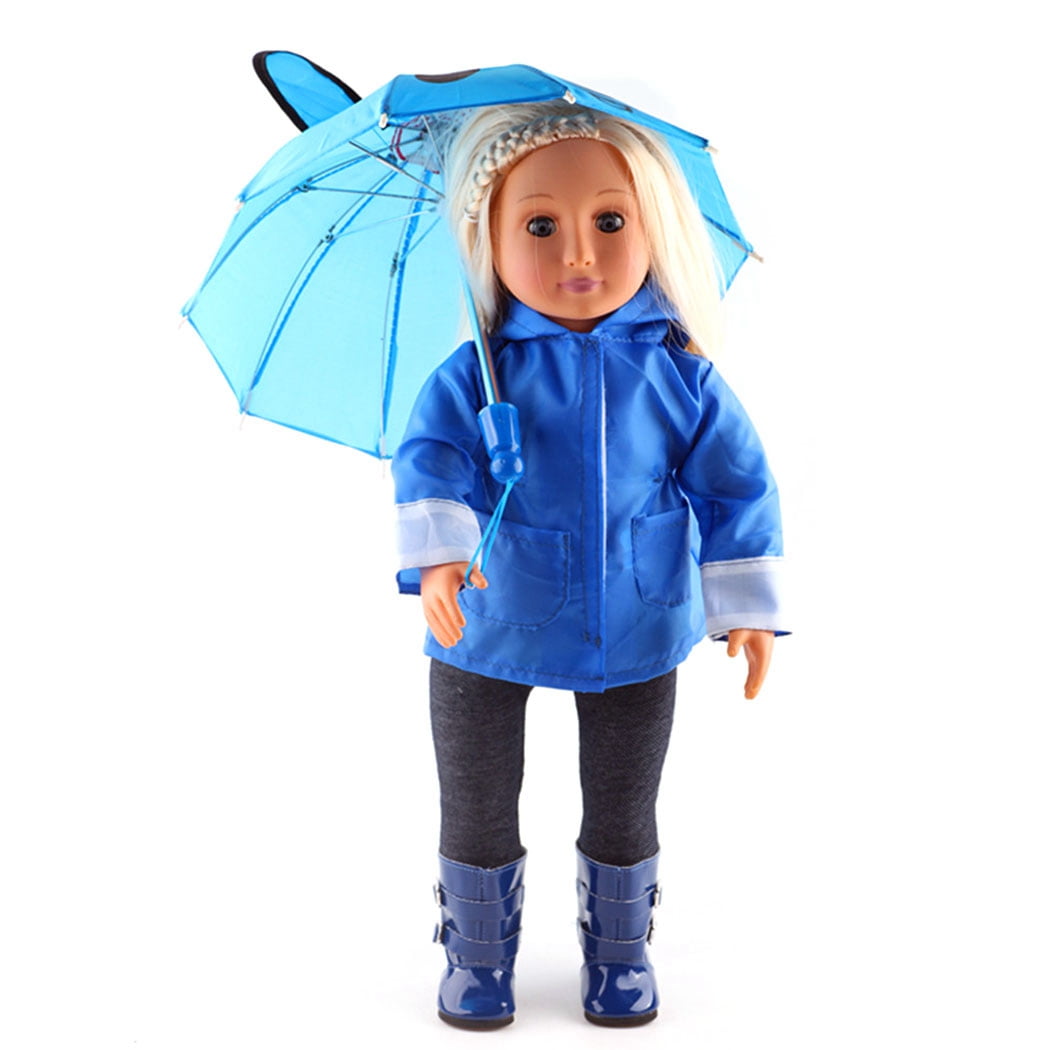 Doll Raincoat Set Creative Fashion Doll Clothing Doll Outfit for 18in