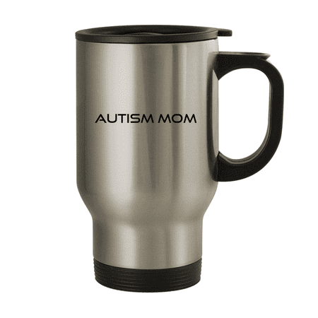 

Autism Mom - 14oz Stainless Steel Travel Mug Silver