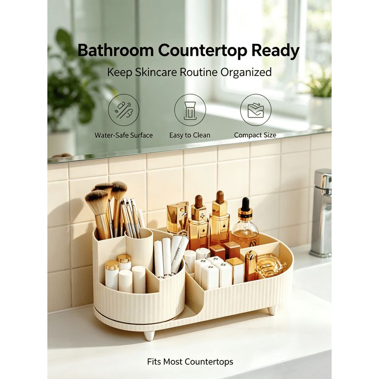 Govvep Rotating Makeup Organizer, 360° Spinning photo 7