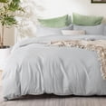 thumbnail image 1 of Funda de edredón Bedsure King Size California Gris Plateado, 1 of 9