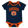thumbnail image 2 of Newborn & Infant Outerstuff Auburn Tigers Three-Pack All Day Play Bodysuit Set, 2 of 4