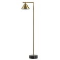thumbnail image 6 of JONATHAN Y Chelsea 60" Metal/Marble Cone Shade LED Floor Lamp, Brass/Black, 6 of 8
