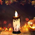 thumbnail image 4 of Lámpara de mesa decorativa con vela sin llama para Halloween, ideal para festivales. Gente del cráneo, 4 of 8