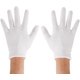 thumbnail image 4 of Moisturizing White Cotton Gloves, 6 Pairs, Reusable, Elastic, for Hand Spa, Cleaning, Archives, Silver Inspection, Jewelry, 4 of 5
