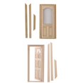 thumbnail image 1 of 2 Unids 1/12 Arched Panel Puertas Interiores Y Semiarc Puerta Casa Accesorios En Mini Accesorio, 1 of 9