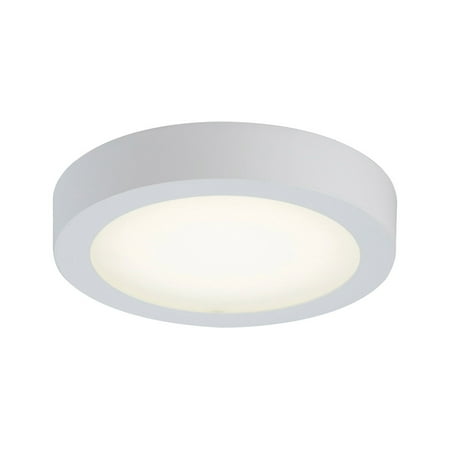 Opal White Acrylic - Flush Mounts Light Bulb Fixtures With White Tone Finish Matte Opal Acrylic Glass 9
