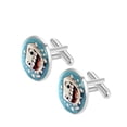 thumbnail image 2 of Tooth Stylish Shirt Cufflink Set Made of Stainless Steel for Formal Wear - for Weddings and Special Occasions - Silver Jewelry Option Available, 2 of 6