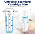 thumbnail image 4 of Membrane Solutions 50 Micron Sediment Water Filter Replacement Polypropylene Cartridge 10"x 2.5" for Whole House RO System, Compatible with Aqua-Pure AP110, GE FXUSC, WHKF-GD05, Culligan P5-6 Pack, 4 of 8