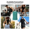 thumbnail image 3 of Yiaed Aquamarine Glitter Print Men's Singlet Vests Summer Running Muscle Tank Tops Gym Undershirt Round Neck Sleeveless for man, 3 of 5