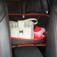 thumbnail image 6 of Car Net Pocket Storage Bag, Mesh Organizer Between Front Seats, Pet Barrier, Extra Storage for Wallets, Phones, Small Items, Safe Driving, Universal Fit for Cars, SUVs and Trucks, 6 of 9