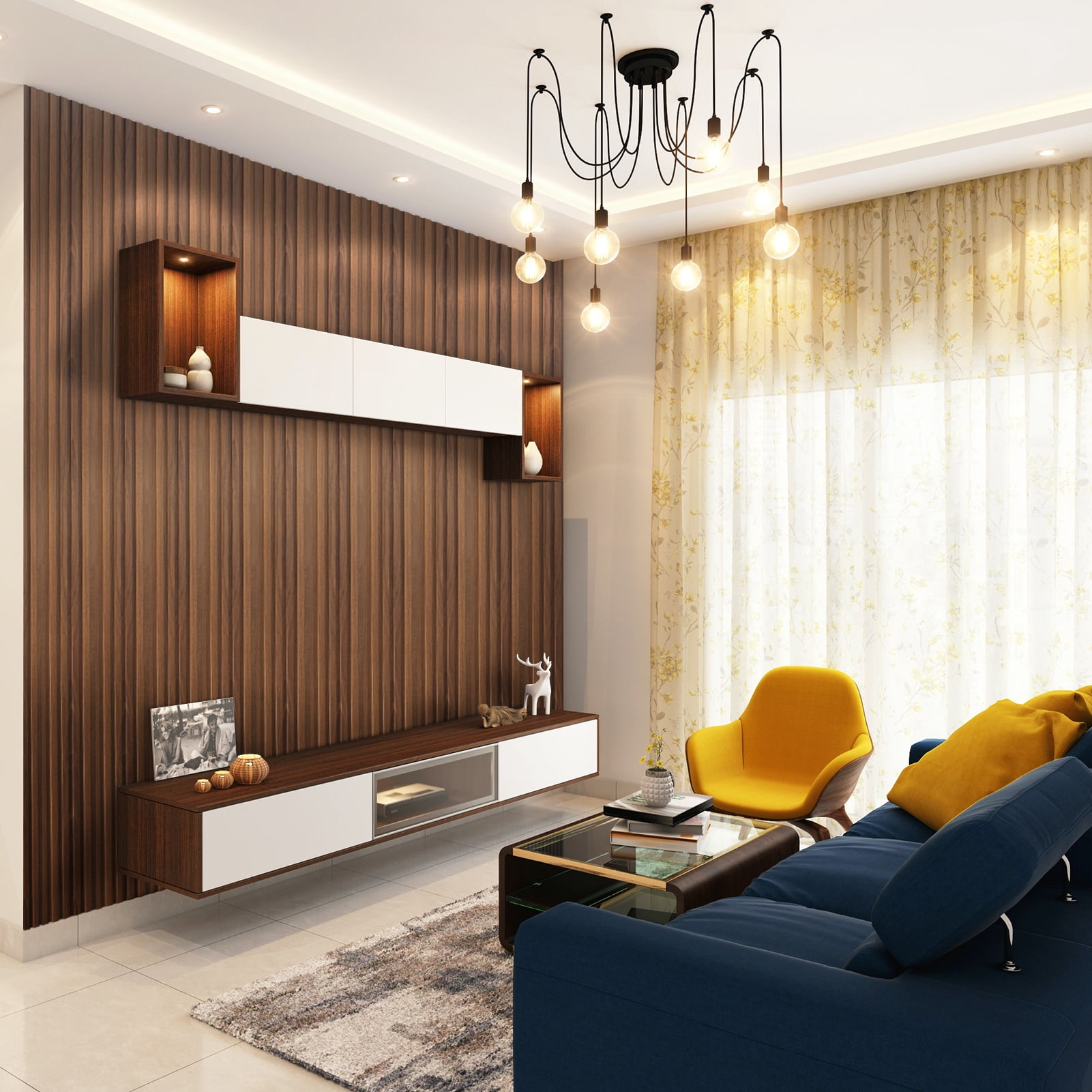 Art3d Slat Wall Panels, WPC Soundproof 3D Wall Paneling, 8-Pack 96 x 6 in. Teak