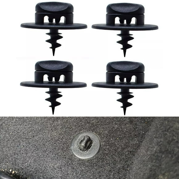 Yimiti 4X Car Mat Clips Fixings Fasteners Floor Type For Seat For Skoda Black New