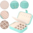 thumbnail image 2 of Jewelry Box Organizer Portable Travel Leather Jewellery Ornaments Case Storage, 2 of 8