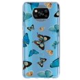 thumbnail image 1 of Funda para Xiaomi Poco X3 NFC Mariposas Azules InstaCase Antigolpes Protector, 1 of 4