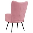 thumbnail image 3 of vidaXL Chaise de Détente Velours Rose, 3 of 5