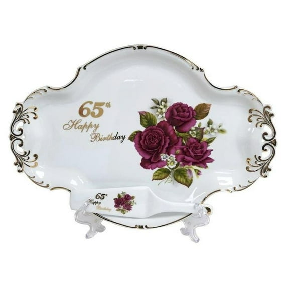 65 Birthday Plate Set