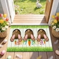 thumbnail image 4 of NWOKYZGH Easter Egg Bunny Door Mat Kitchen Mats, Indoor Outdoor Rugs, Cushioned Anti Fatigue Absorbent Kitchen Rug, Non-Slip Standing Desk Mat, Front Door Rug for Floor, Bathroom, Sink, 4 of 6