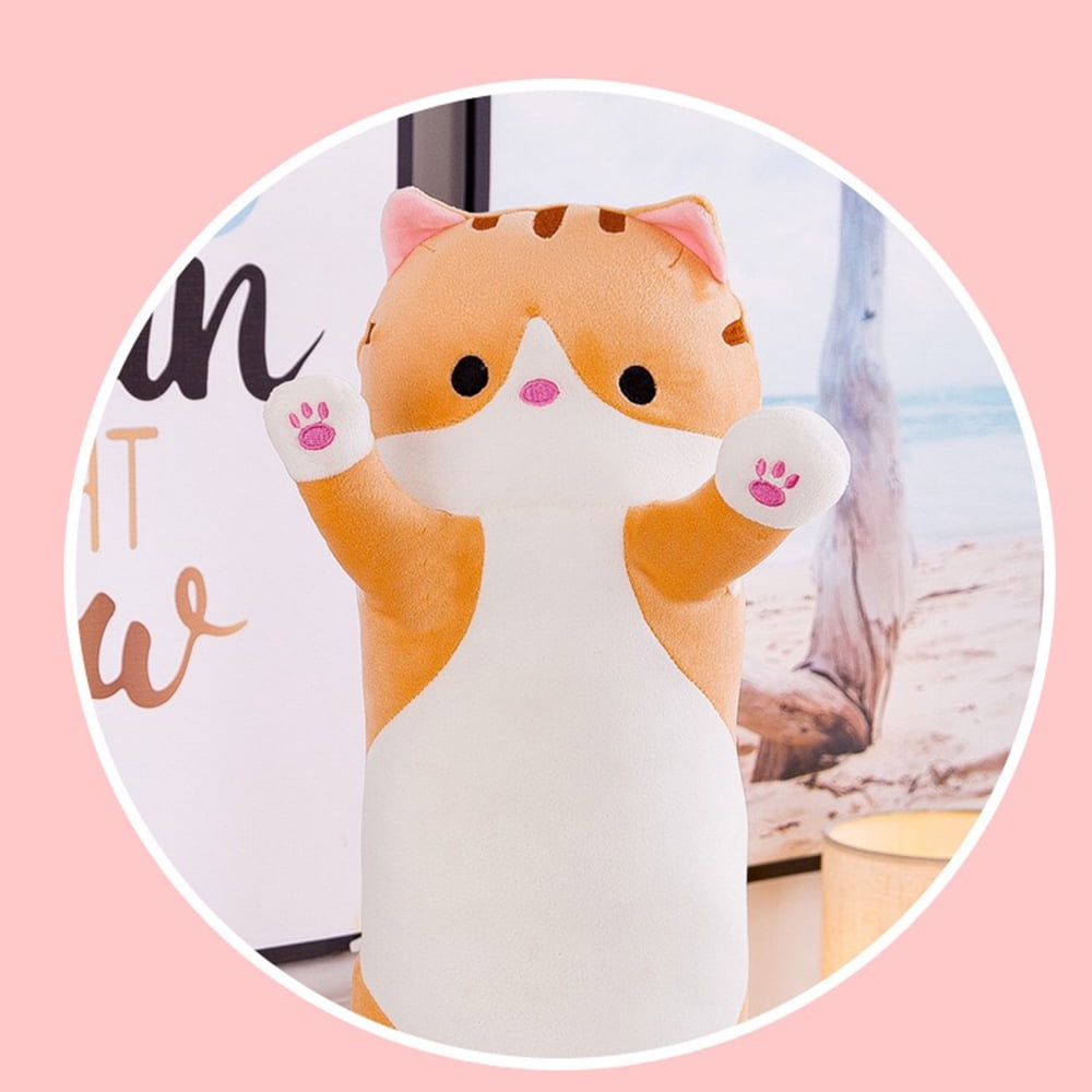 Cute Cartoon Cat Shaped Doll Toy Plush Toy Sleeping Long Throw