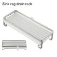thumbnail image 2 of Stainless Steel Sponge Holder Sink Drain Rack with Drain Tray Kitchen Storage, 2 of 11