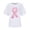 White, variant on Women's Graphic Print Crew Neck Tee Lightweight Breathable T-shirt Lovely Active Accomplished