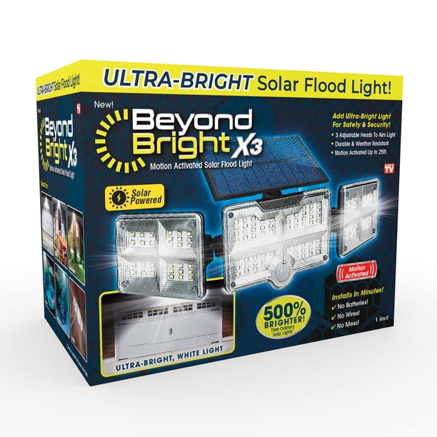 Foco solar Intel Beyond Bright X3 122 LED Motion