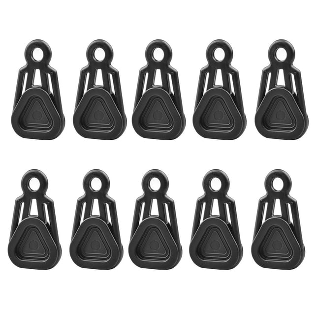 10pcs Outdoor Camping Awning Wind Rope Clamps Multifunctional Weatherproof Tear-resistant Clamps