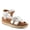 WHITE MULTI, variant on Kirra Women’s Leather Wedge Sandal - Adjustable Fit & Cushioned Ease