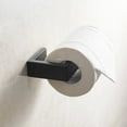 thumbnail image 3 of AWZTOO Toilet Paper Holder Stainless Steel Modern Tissue Roll Holder Wall Mount Toilet Paper Roll Dispenser Bathroom 5.7 inch TP Holder Matte Black, 3 of 5