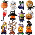 thumbnail image 2 of Globos de calabaza fantasma para Halloween, decoración de Halloween, globo de aluminio con forma de araña, globos de murciélago, suministros para fiestas de Halloween, juguete inflable para niños, 2 of 5
