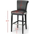 thumbnail image 4 of SAFAVIEH Seth Bar Stool Black, 4 of 7
