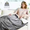 thumbnail image 1 of Pure Enrichment WeightedWarmth - 2-in-1 Original Heated Weighted Blanket (50? x 60?) 13lbs, 4 Heat Settings, BPA-Free Non-Toxic Glass Beads, Soft Micromink and Sherpa, with Storage Bag, 1 of 5