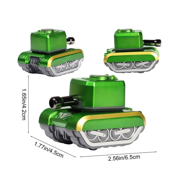 ToyKingdee Diecast Mini Tank Toy, Inertia-Powered Military Vehicle for Kids' Imaginative Battle Adventures