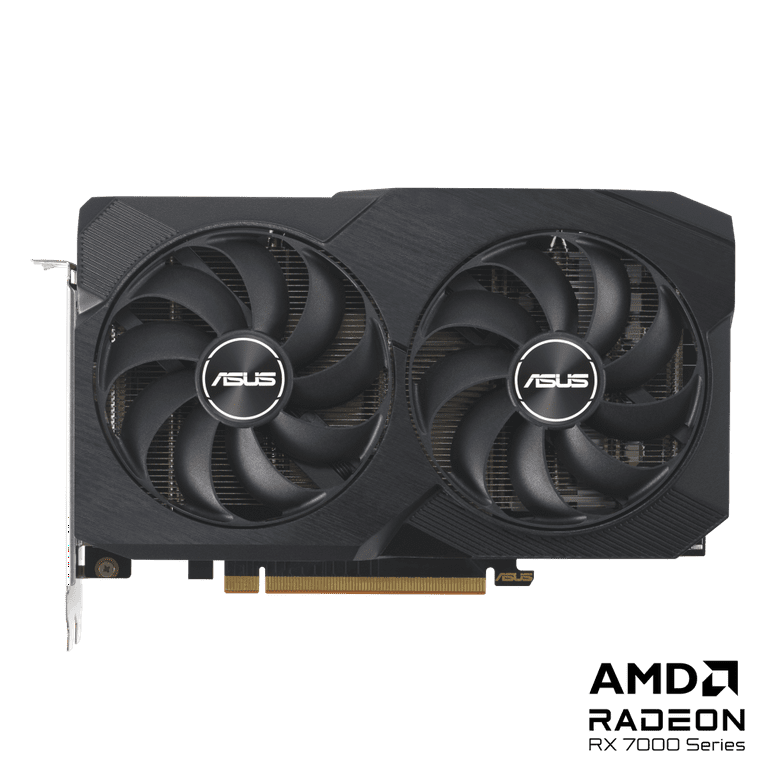 Free Shipping ASUS Dual Radeon RX 7600 V2 OC Edition 8GB GDDR6 Graphics Card PCIe 4.0 8GB GDDR6 HDMI 2.1 DisplayPort 1.4a 2.5 slot Design Axial tech Fans GPU Tweak III DUAL RX7600 O8G V2 Walmart