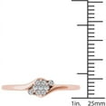 thumbnail image 4 of 1/10 Carat T.W. Diamond Bypass Cluster 10kt Rose Gold Engagement Ring, 4 of 5