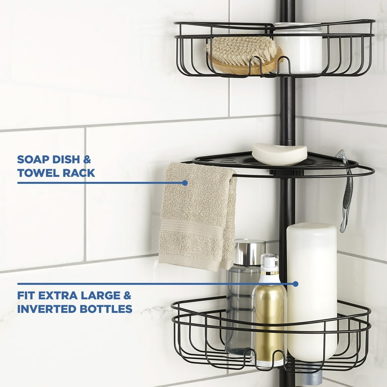 Elegant Shower Caddy with lower shelves