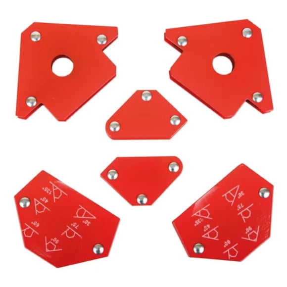 Escuadra Magnetica Para Soldar 6 Pzs Esquina 30 a 135 Grados Kingsman 300584