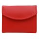 thumbnail image 1 of Cartera Tarjetero Piel Genuina Monedero Broche Imán rojo, 1 of 8