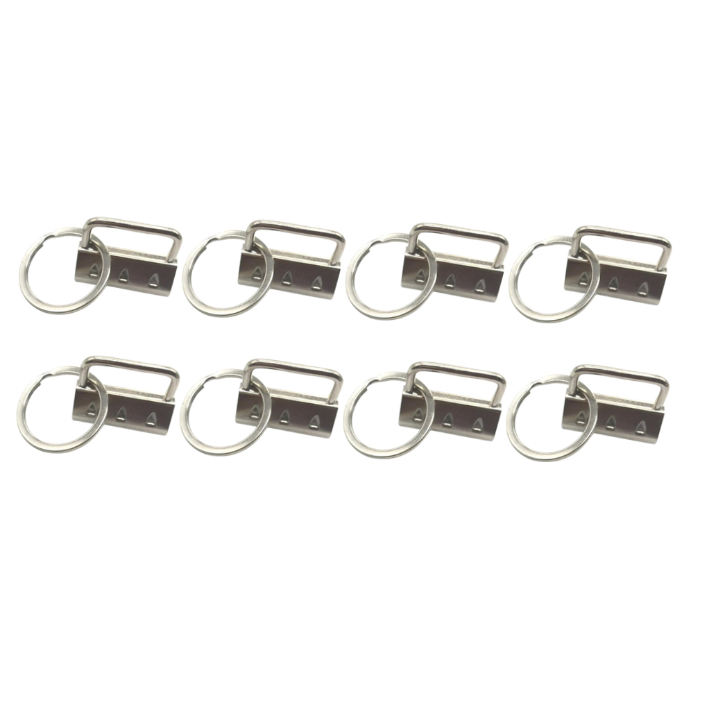 LOLIPPYY 50Pcs Lanyard Clasp Silver Metal for Hand Craft Projects and Suitcase