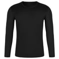 thumbnail image 3 of CHICTRY Mens Long Sleeve Base Layer Undershirt Quick-dry Pullover Sports T-Shirt Thermal Tops Black S, 3 of 4