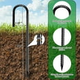 thumbnail image 3 of Fabulas Rebar Stakes 12 Inch, 12 Pack Rebar Stakes Heavy Duty Ground Anchors J Hook with Chisel Point End Galvanized Steel Anchors for Fence Landscape Trampoline Chain Link Garden Camping Tent Plants, 3 of 7