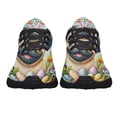 thumbnail image 5 of Pug Dog Happy EaStr Shoes Sneakers Black Size 11.5, 5 of 7