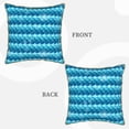 thumbnail image 3 of Xecao Pearlescent Scales Print Soft Velvet Decorative Throw Pillow Covers, Square Cushion Cases for Bed, Sofa, Living Room, Car, and Indoor Outdoor Use-16"x16", 3 of 8