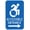 Warning Sign 1, variant on New York Handicap Parking Accessible Entrance Right Arrow Sign - 8"x12", Metal Security Decor for Home, Business, Yard