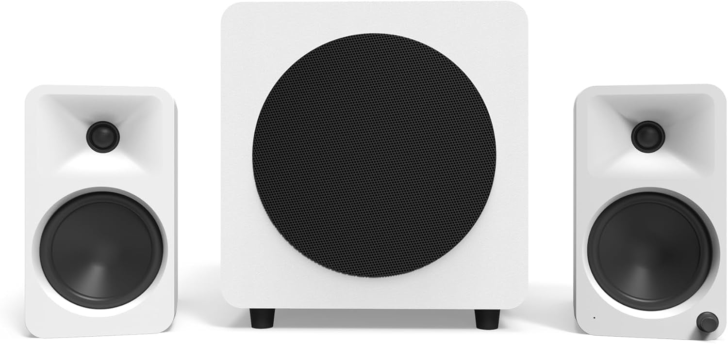 Kanto ORA4MW Pro Audio Bluetooth Desktop Speakers - Matte White Pair with 3 Year Amber Protection Plan (2024)