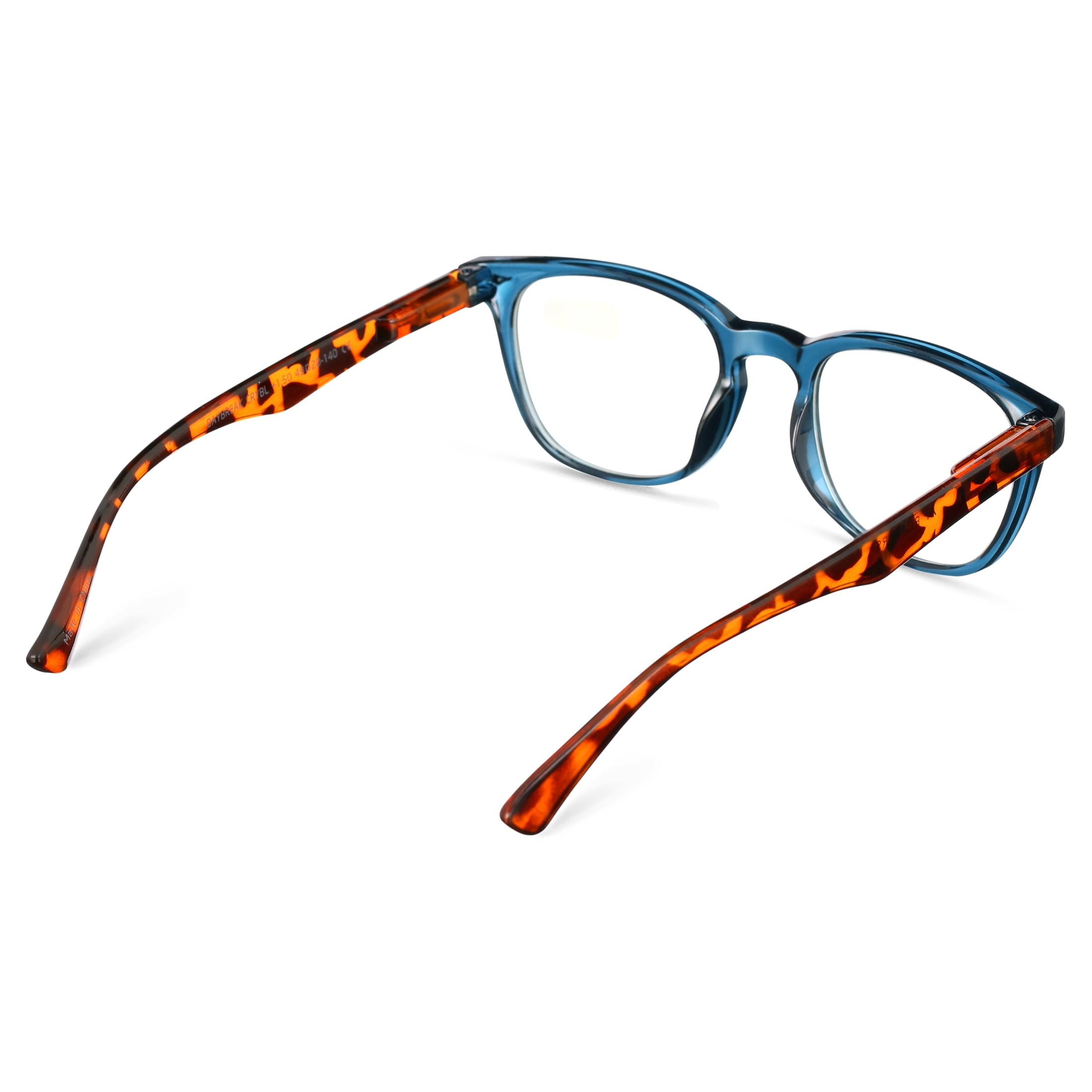 M Readers Innovation Daybreak Crystal Blue +1.50 Reading Glasses with Case