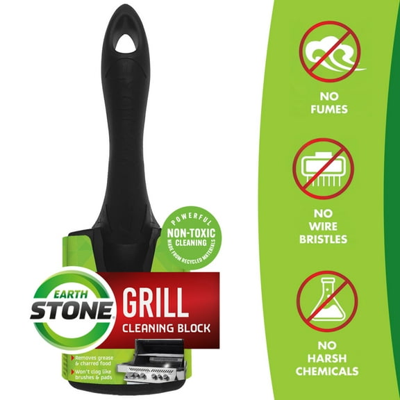 EarthStone® Grill Cleaning Block with EZ-Grip Handle, 1 Count